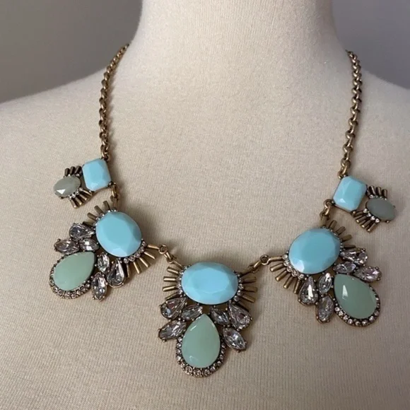 J. Crew Blue Statement Necklace - Picture 1 of 5